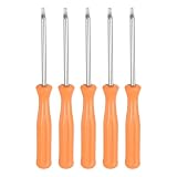 QUARKZMAN 5pz Cacciavite Torx T8H 4" Lunghezza Cacciavite Precisione Giallo