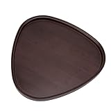 Wood Serving Tray, Proper Size Coffee Table Tray Triangle for Party (Small)