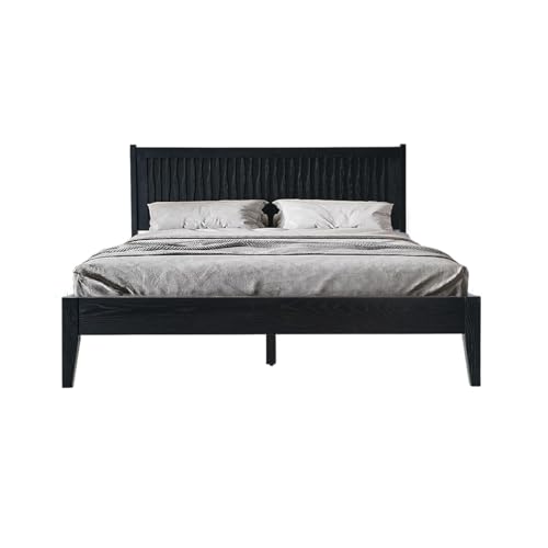 East West Furniture Olympia Ebony Oak Bed