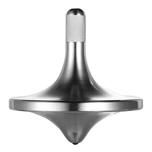 Image of Stainless Steel Spinning Top,Exquisite EDC Fidget Toy (Silver, S)