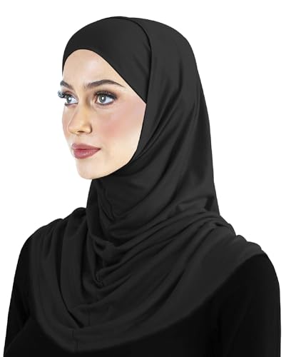 Cotton Amira Hijab 2 piece Head Scarf for Women Hood & Tube Cap Set
