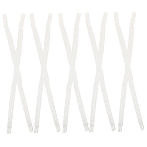 TOPPERFUN Fiberglass Wicks Set 10pcs for DIY Tiki Torch Decorations Replacement for Oil Lamps Wine Bottle Torch