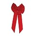 Rocky Mountain Goods Red Bow - Christmas Wreath Bow - Great for Large Gifts - Indoor/Outdoor use - Hand Tied in USA - Waterproof Velvet - Attachment tie Included for Easy Hanging (20-Inch 3 Pack)