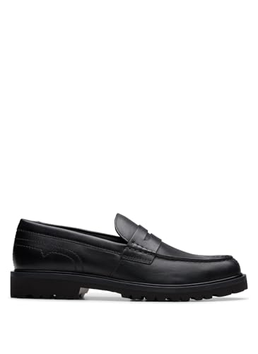 Clarks Berwick Lo para Hombre, Piel Negra, 43 EU