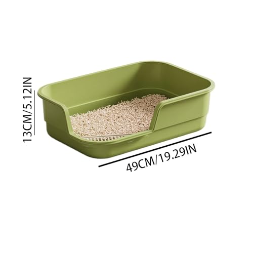 Caja de arena para gato extra grande con lados altos y entrada baja miniatura 6