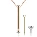 XIUDA Urn Necklace Pendant for Memorial Ashes with Stainless Steel Keepsake Ash Jewelry