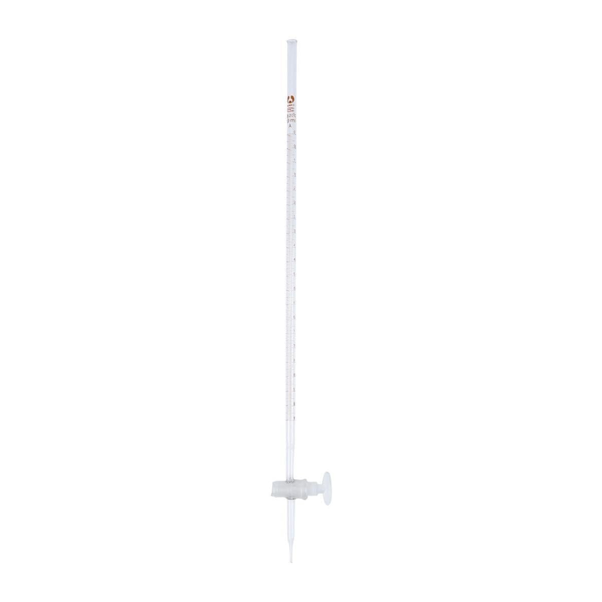 Burette en verre borosilicaté 50ml avec robinet en verre pour laboratoire