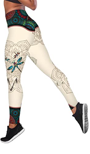 Débardeur imprimé 3D motif mandala libellule vêtement leggings XL