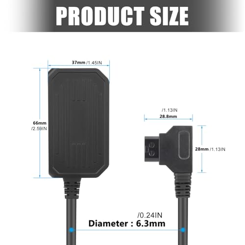 Module d'alimentation batterie en V D-Tap USB Type C plastique ABS