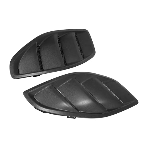 VekAuto 1 Pair Hood Side Air Vent Cover Compatible for Jeep Wrangler JK 1th Anniversary Edition, ABS Plastic Matte Black