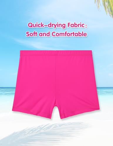 Image of Bathing Suits for Girls 10-12 Years Old Rose Leopard Swimsuits 2 Piece Summer Beach Swimwear
