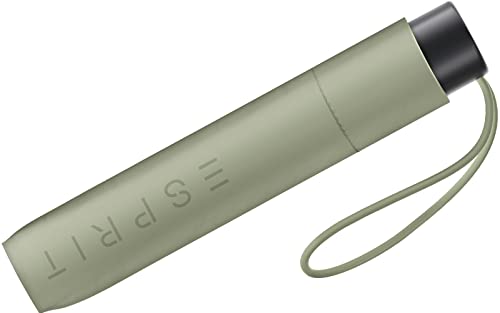 ESPRIT Mini Taschenschirm Slimline FJ 2022, Olivgrün, 97 cm, Kompakt