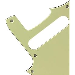 Pièces de guitare pour Fender US Classic Player Jaguar Style Pickguard (3 plis vintage vert) - Les Beatles, Paul McCartney, John Lennon, RIngo Starr, George Harrison Pièces de guitare pour Fender US Classic Player Jaguar Style Pickguard (3 plis vintage vert) – Image 4