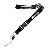 IUUBXKEH JDM Style Car Painting SPOON Sports Cellphone Lanyard Racing Car Keychain ID Holder Mobile Neck Strap for HONDA Cars SUV (Black)