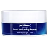 Teeth Whitening Powder 30g, Toothpaste Whitening Powder 6 Months Supply, Dentist-Approved & Enamel-Safe, Tea, Coffee, Wine, Smoking & Yellow Tooth Stain Removal Without Sensitivity, Fresh Mint Flavor