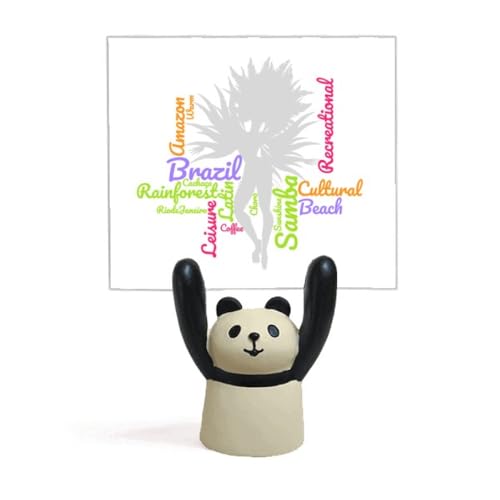 Samba animal panda stand décoratif et support mémo de bureau