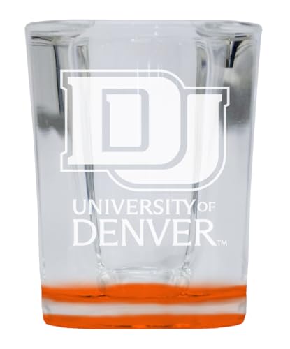 Vasos de tiros grabados 2 oz base naranja 2 unidades