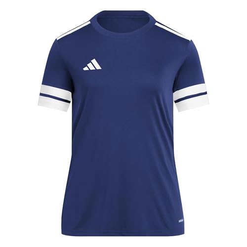 Adidas Women's SQUADRA25 Jersey Short Sleeve, Team Navy Blue 2/White, M