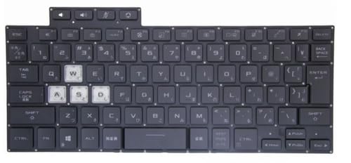 �����p FOR ASUS ROG ZEPHYRUS FX516PM �i�u���b�N�j���{��L�[�{�[�h