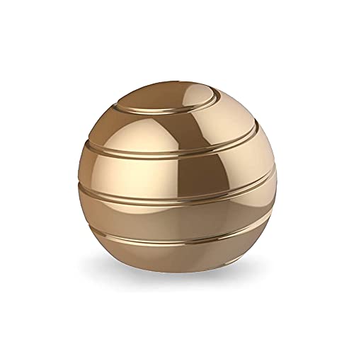 Four Brothers Kinetic Desktop Ball Toy - Aluminium Alloy Optical Illusion Spinner Ball - Office Stress Relief Gadget - Optical Illusion Fidget Spinner Ball (Gold (38mm)) Four Brothers Kinetic Desktop Ball Toy - Aluminium Alloy Optical Illusion Spinner Ball - Office Stress Relief Gadget - Optical Illusion Fidget Spinner Ball (Gold (38mm))