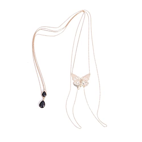 Bijoux de fête pour femme pour sublimer une tenue simple avec une chaîne de corps croisée