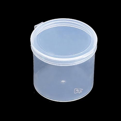 Image of 12 Pcs Clear Round Plastic Storage Containers Jar 3.72 oz - D /2.36 x H /2.13 in, Clear Round Bead Storage Containers for Storage of Small Items, Craft, Beads, Jewelry, Small Parts