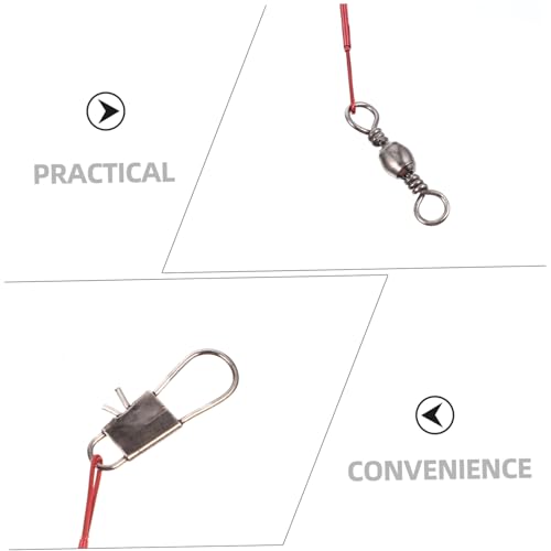 Cables de pesca KOMBIUDA con giratorios 100 piezas miniatura 3