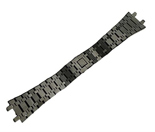 Bracelet de montre noir 26 mm en acier : le style parfait pour votre AP Royal Oak au quotidien