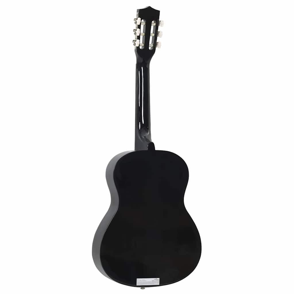 Klassikgitarre Schwarz 3/4 Größe 36 Zoll aus Lindenholz mit Nylon Saiten und Griffbrett für Anfänger Kinder Konzert Musik Unterricht und Spielen Lernen