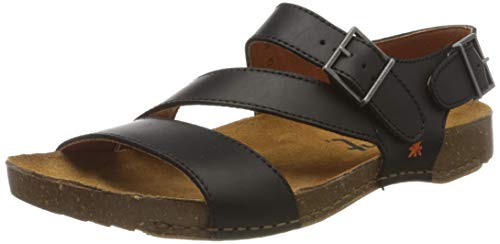 Materiale esterno: pelle Art I Breathe, Sandali Punta Aperta Uomo, Nero (Black Black), 43 EU