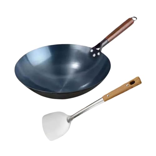 Wok de Hierro Tradicional con Mango de Madera 30 cm miniatura 7