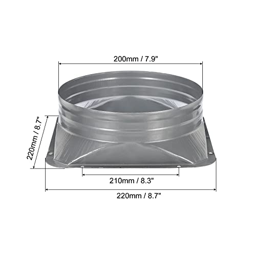 PATIKIL 8 Inch Duct Connector Flange - Image 2