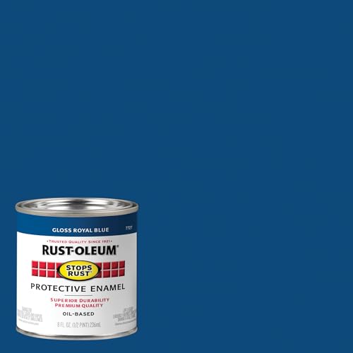 Image of Rust-Oleum Stops Rust Brush On Protective Enamel Paint, Gloss Royal Blue