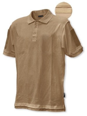 HAZARD 4Quickdry Undervest Battle Polo Tactical Velcro-Arm-Patch Plain Front Breathable Shirt