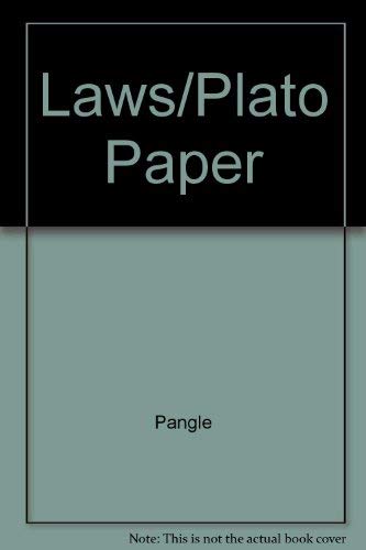 The Laws of Plato 0465038573 Book Cover