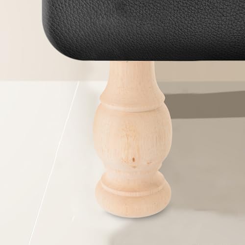 Patas de sofá de madera maciza cilíndricas INOOMP, solución a muebles bajos o inestables 7