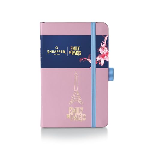 Sheaffer Emily in Paris journal papier 90g qui ne transperce pas avec tour Eiffel rose