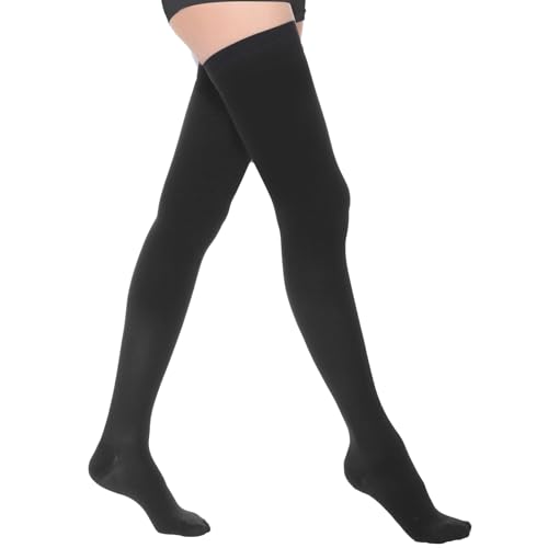 AOGOE Calze Antitrombo, Calze Compressione Graduata Donna e Uomo, Medicale 23-32mmHg, Classe 2, Calza Elastiche Antiembolismo per TVP, Gravidanza, Vene Varicose