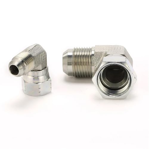 Conector JIC macho hembra 2J9-04 codo de 90 grados con asiento de 74 grados 100 uds 6