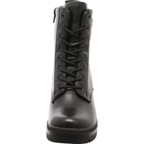 s.Oliver Damen Stiefeletten zum Schnüren mit Blockabsatz Herbst, Schwarz (Black), 38 EU – Ansicht 5