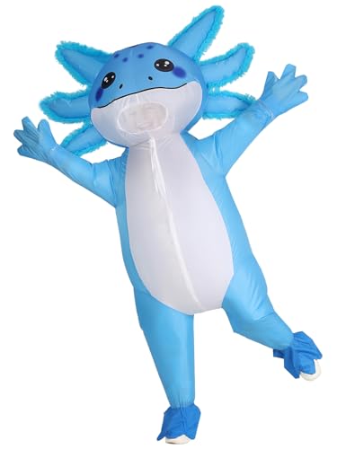 Disfraz inflable de axolote para niños