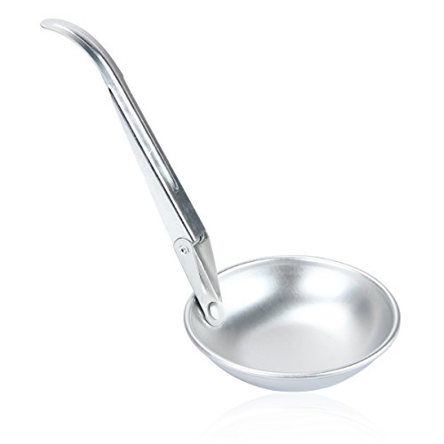 Donna gelia plegable sopa cuchara cucharón de aluminio para Camping Picnic utensilios de cocina, 1 Pack Cover