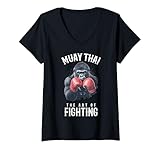 Photo Gallery donna gorilla muay thai kickboxing e thai boxe maglietta con collo a v Photo Gallery donna gorilla muay thai kickboxing e thai boxe maglietta con collo a v
