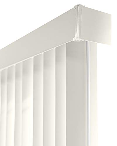 CHICOLOGY Vertical Blinds , Door Blinds , Blinds & Shades , Blackout Blinds ,Window Shade , Vertical Blinds for Sliding Doors , Sliding Blinds Oxford Alabaster (Vinyl) 78" W X 84" H