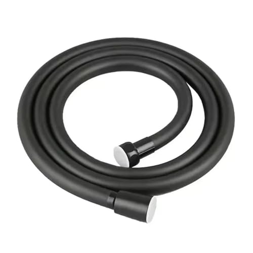 Flexo de ducha flexible de PVC negro de 1,5 m de alta resistencia térmica para bañera 2
