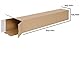 10 Versandhülsen eckig DIN A1 | Papprolle 610x105x105mm Versand ohne Sperrgutzuschlag | wählbar 10 bis 1600 Versandrollen