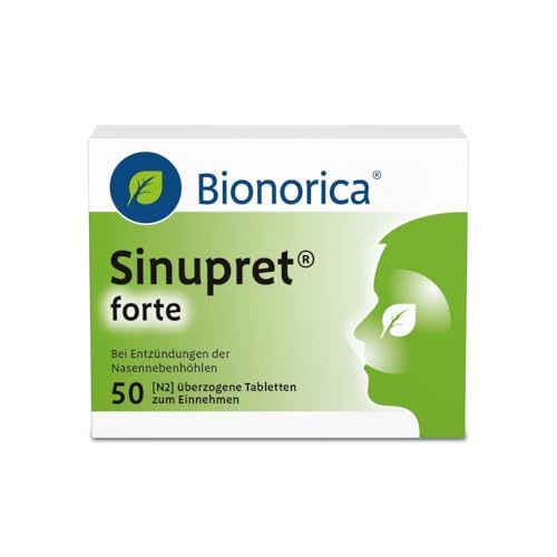 Sinupret forte 5-fache Pflanzenkraft bei chronischer Nasennebenhöhlenentzündung. Löst den Schleim öffnet die Nase und befreit den Kopf für Jugendliche ab 12 Jahren und Erwachsene 50 St