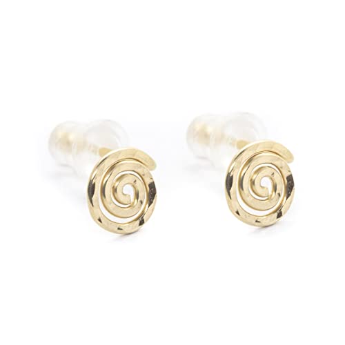 Tiny Spiral Stud Earrings In Sterling Silver Or 14K Gold Filled #TOP19