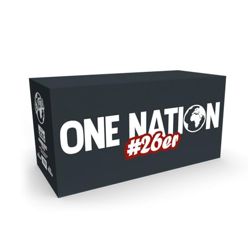 ONE NATION | Premium 26er Shisha Kokoskohle Naturkohle Hookah Charcoal Shisha aus 100% Kokosschalen - max. 120 Minuten Brenndauer | starke Hitze | Ohne Eigengeschmack & chemische Zusätze 20kg