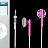 Ruilogod Hot Pink 3.5mm Headphones Earphones for Mp3 Mp4 Phone